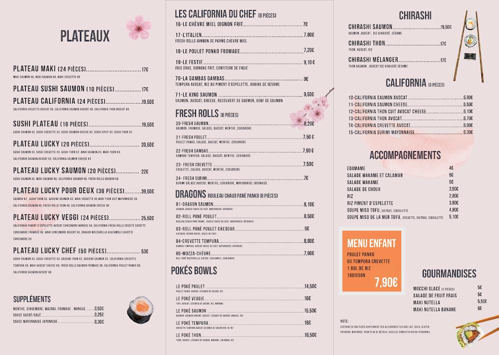 Lucky Sushi - Menu Image 2